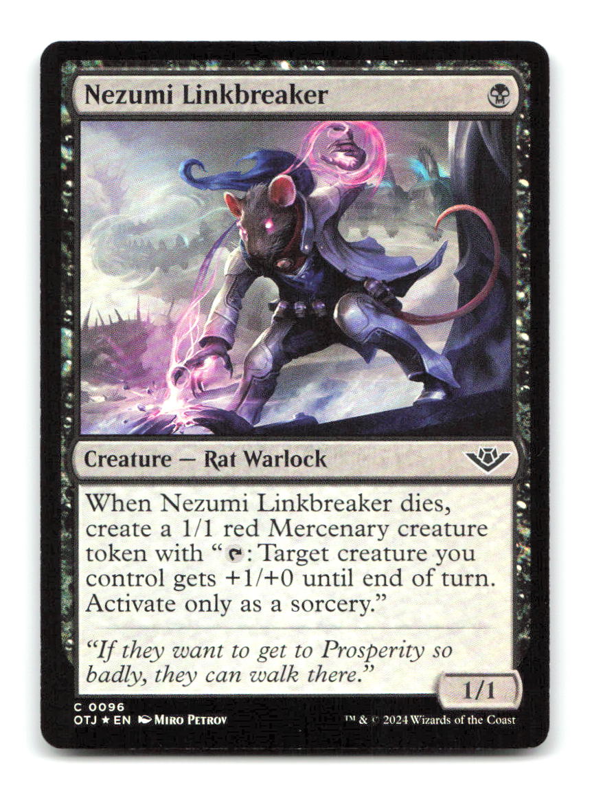 Nezumi Linkbreaker 96 OTJ Magic: The Gathering Foil NM