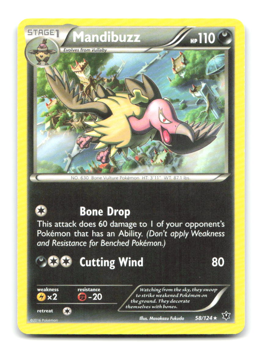 Mandibuzz 58/124 FCO Pokemon MP