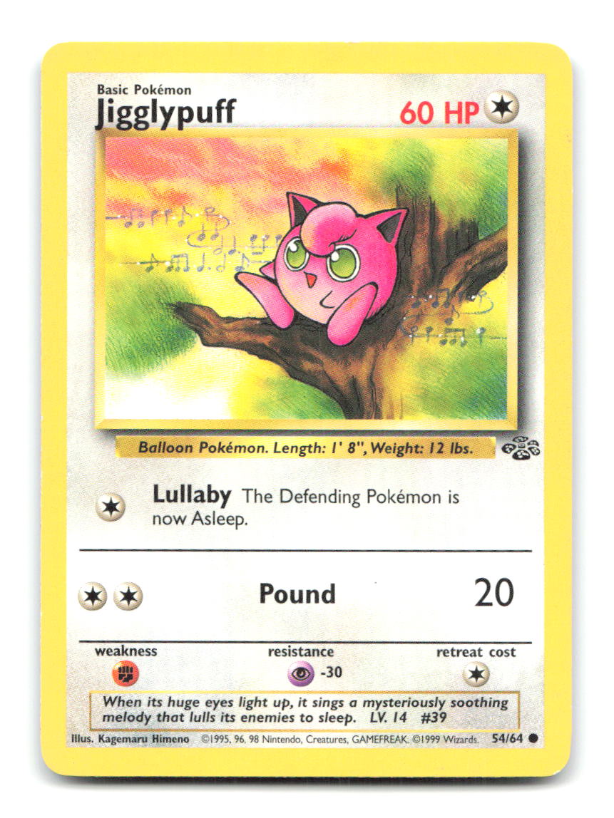 Jigglypuff 54/64 JU Pokemon Unlimited HP