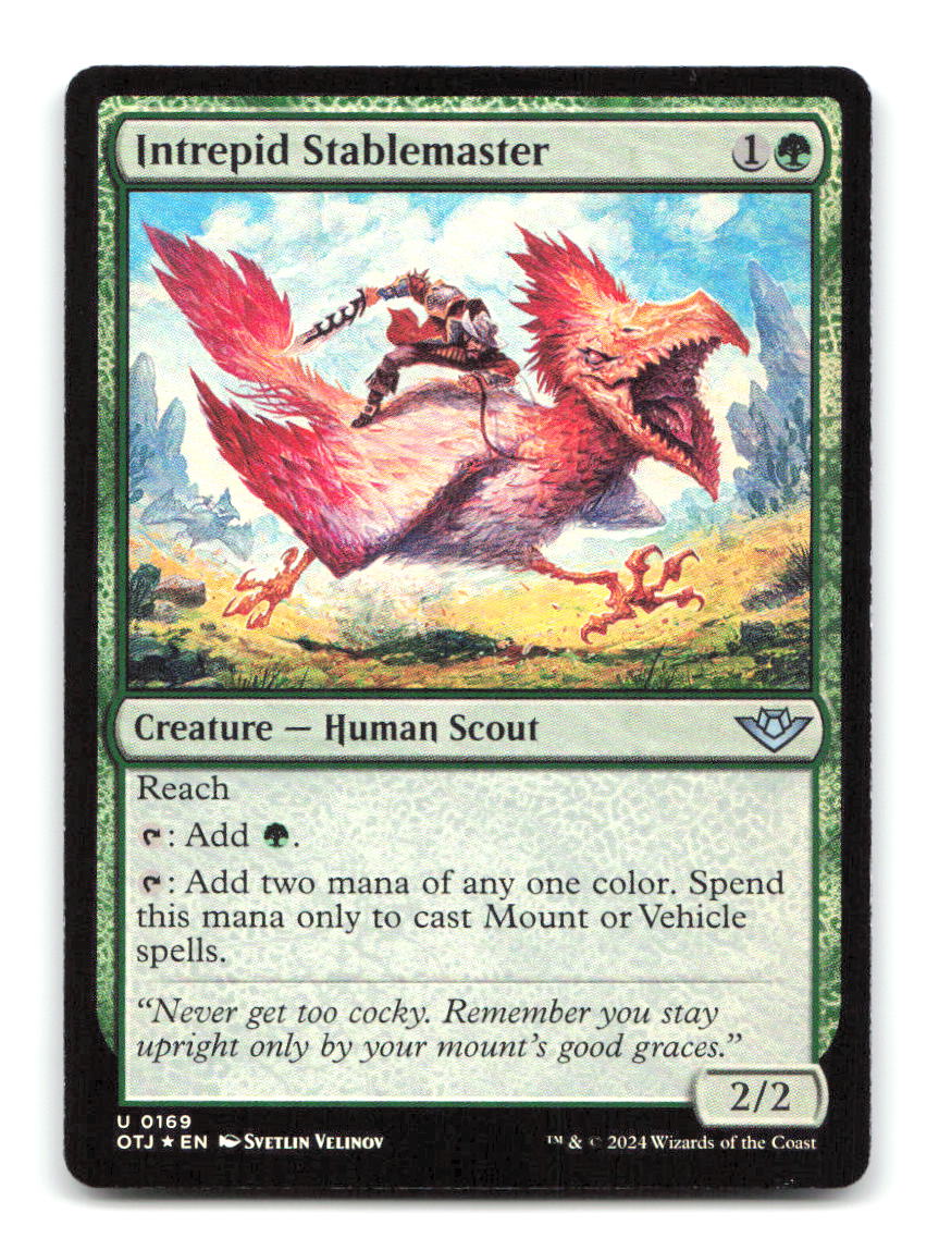 Intrepid Stablemaster 169 OTJ Magic: The Gathering Foil NM