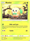 Rowlet 17/236 Common Cosmic Eclipse Pokemon Lightly Played