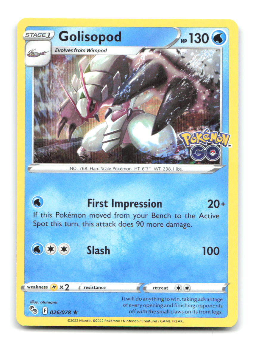 Golisopod 026/078 PGO Pokemon Holo LP