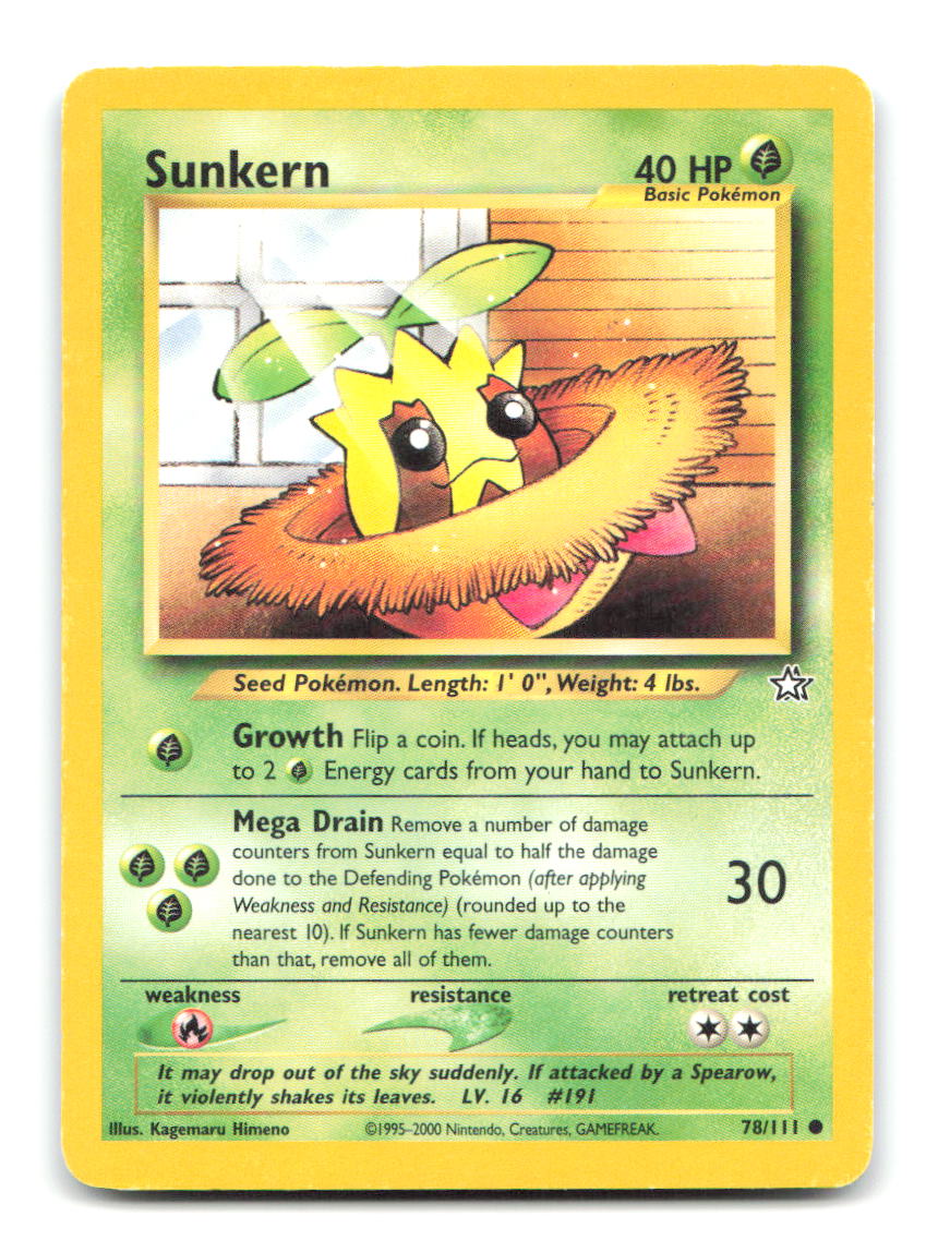 Sunkern 78/111 N1 Pokemon Unlimited HP