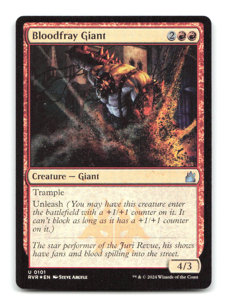 Bloodfray Giant 101 RVR Magic: The Gathering Foil NM