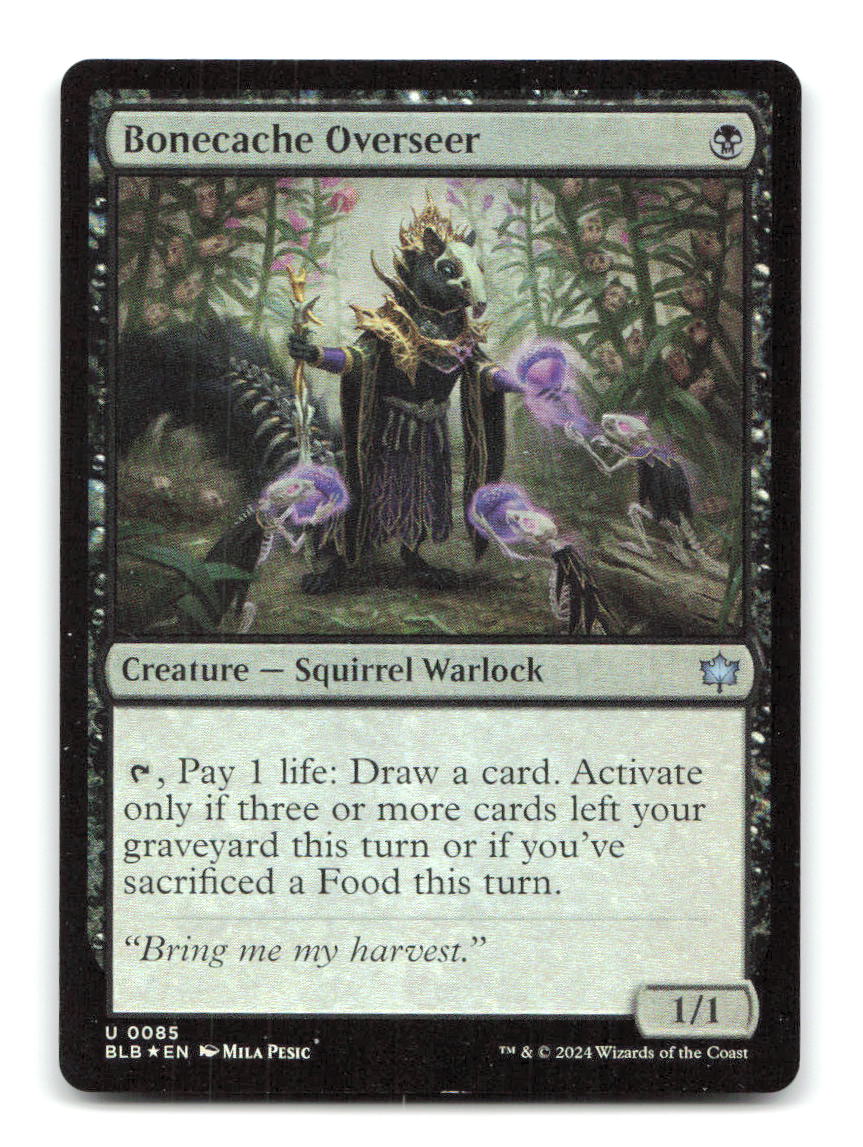 Bonecache Overseer 85 BLB Magic: The Gathering Foil NM