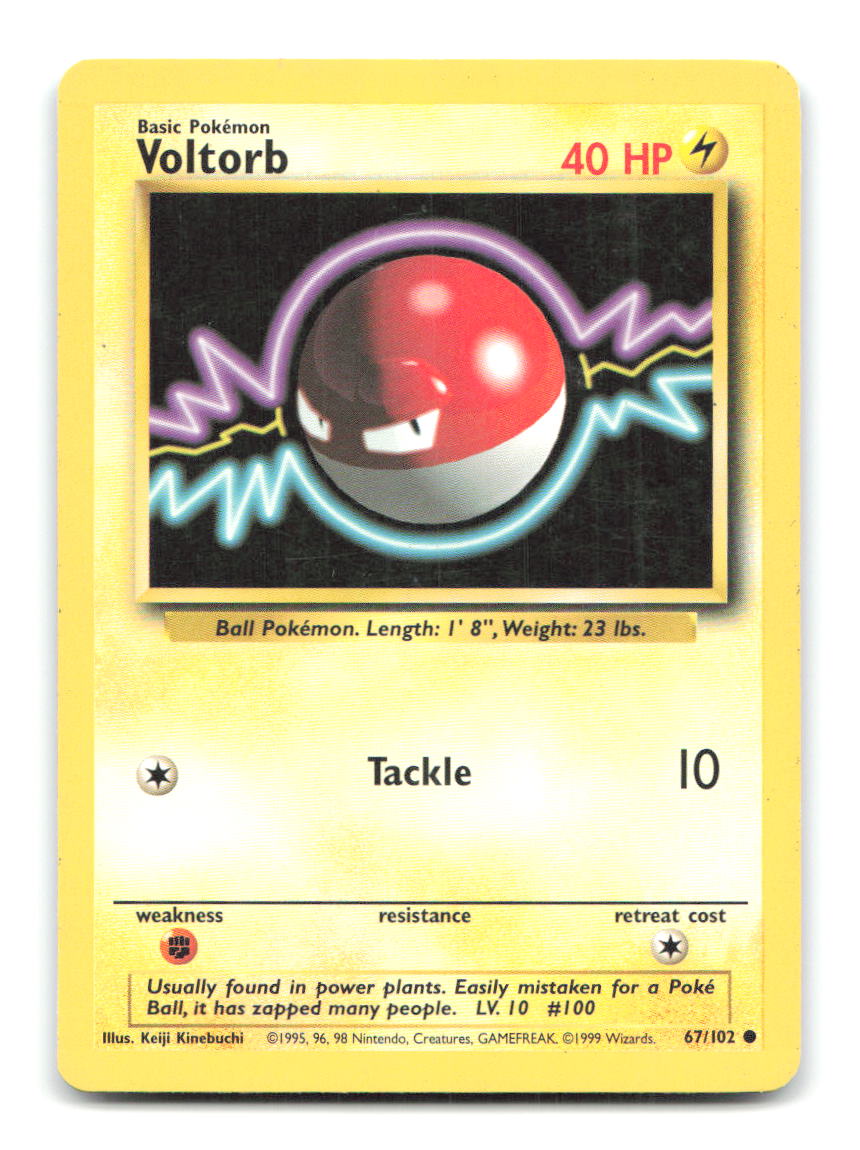 Voltorb 67/102 BS Pokemon HP