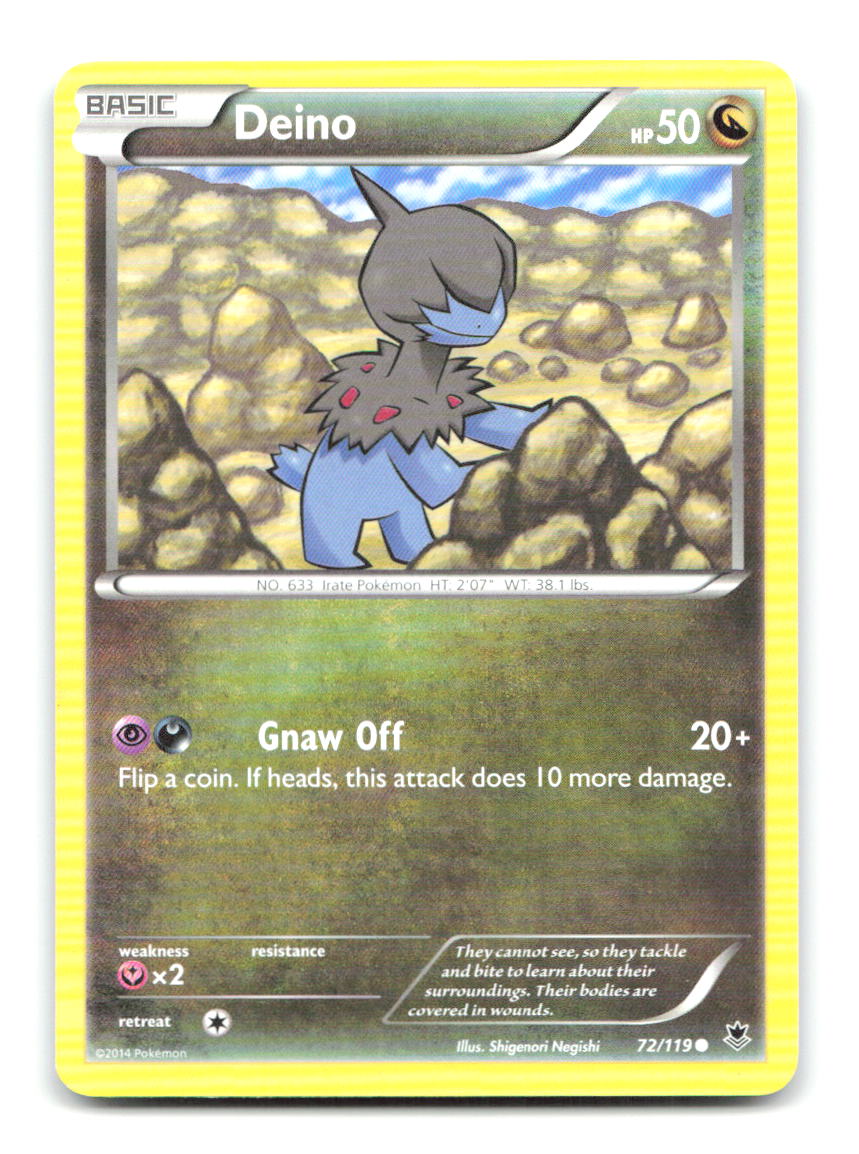 Deino 72/119 Common Phantom Forces Pokemon Moderately Played