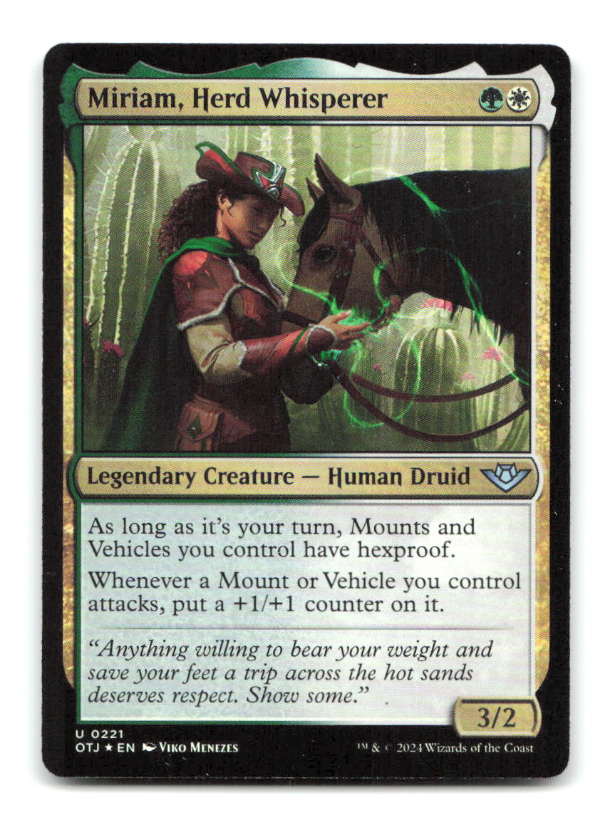 Miriam, Herd Whisperer 221 OTJ Magic: The Gathering Foil NM