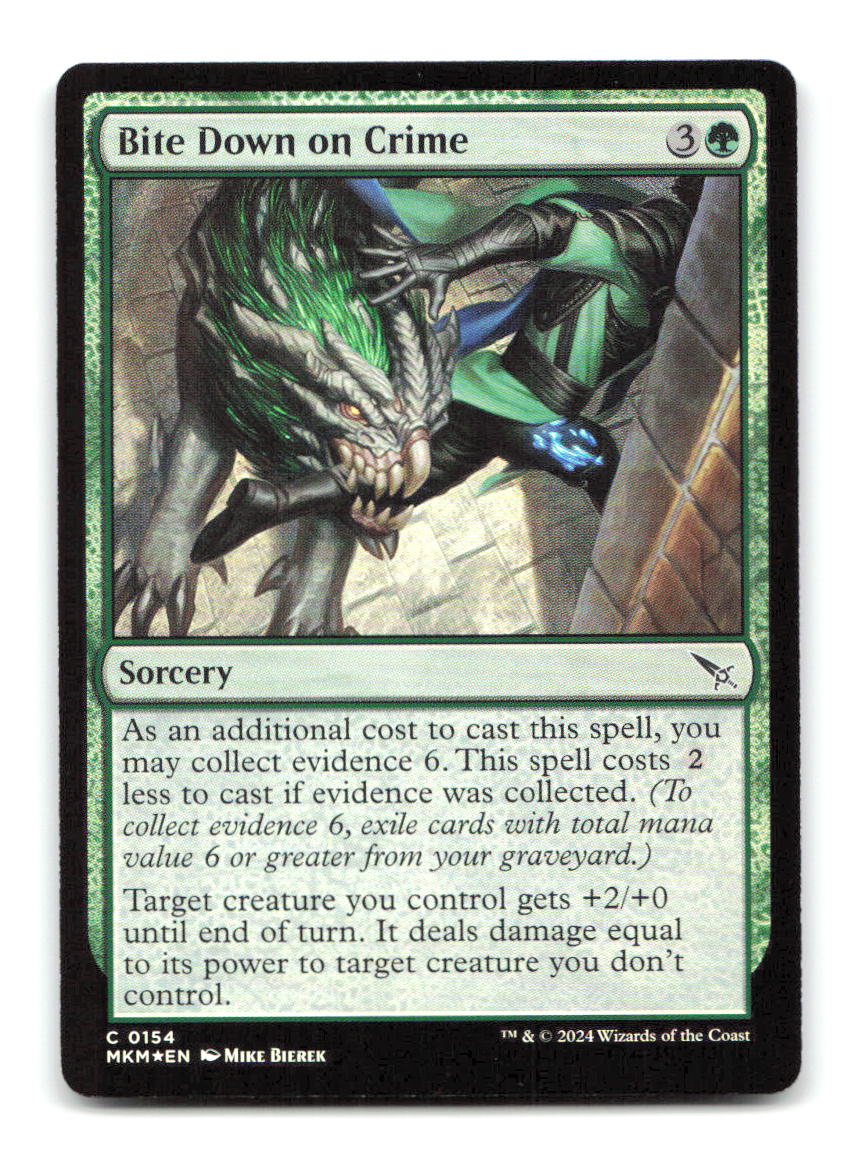 Bite Down on Crime 154 MKM Magic: The Gathering Foil NM
