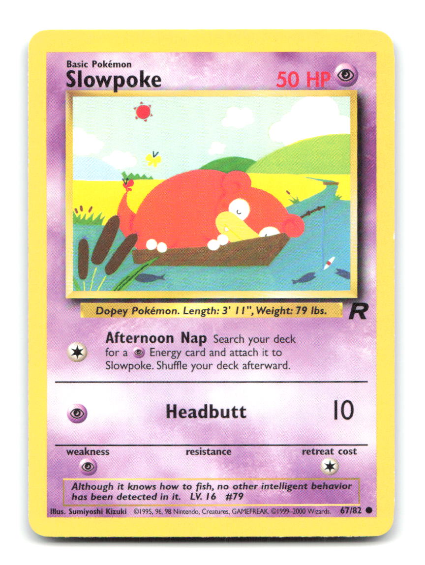 Slowpoke 67/82 TR Pokemon Unlimited HP