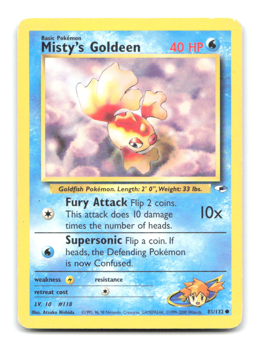 Misty's Goldeen 85/132 G1 Pokemon Unlimited HP