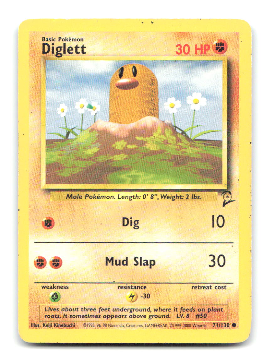 Diglett 71/130 B2 Pokemon HP