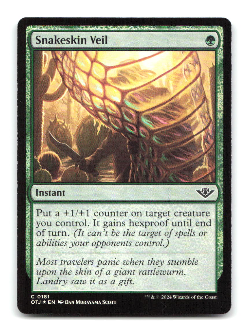 Snakeskin Veil 181 OTJ Magic: The Gathering Foil NM