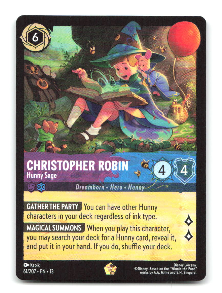 Christopher Robin - Hunny Sage 61/204 13 Lorcana NM