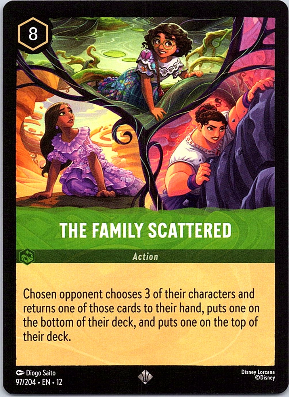 The Family Scattered 97/204 Super Rare Wilds Unknown Lorcana Near Mint