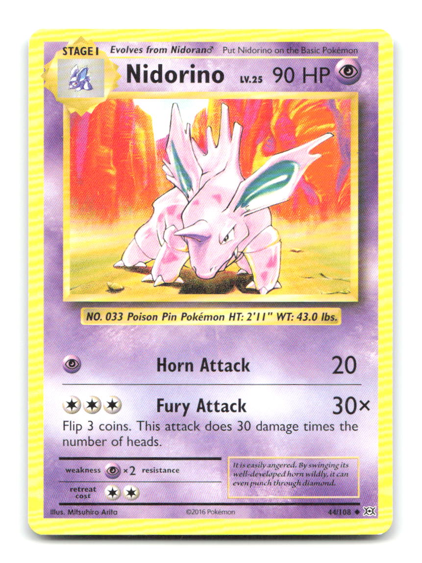 Nidorino 44/108 EVO Pokemon MP
