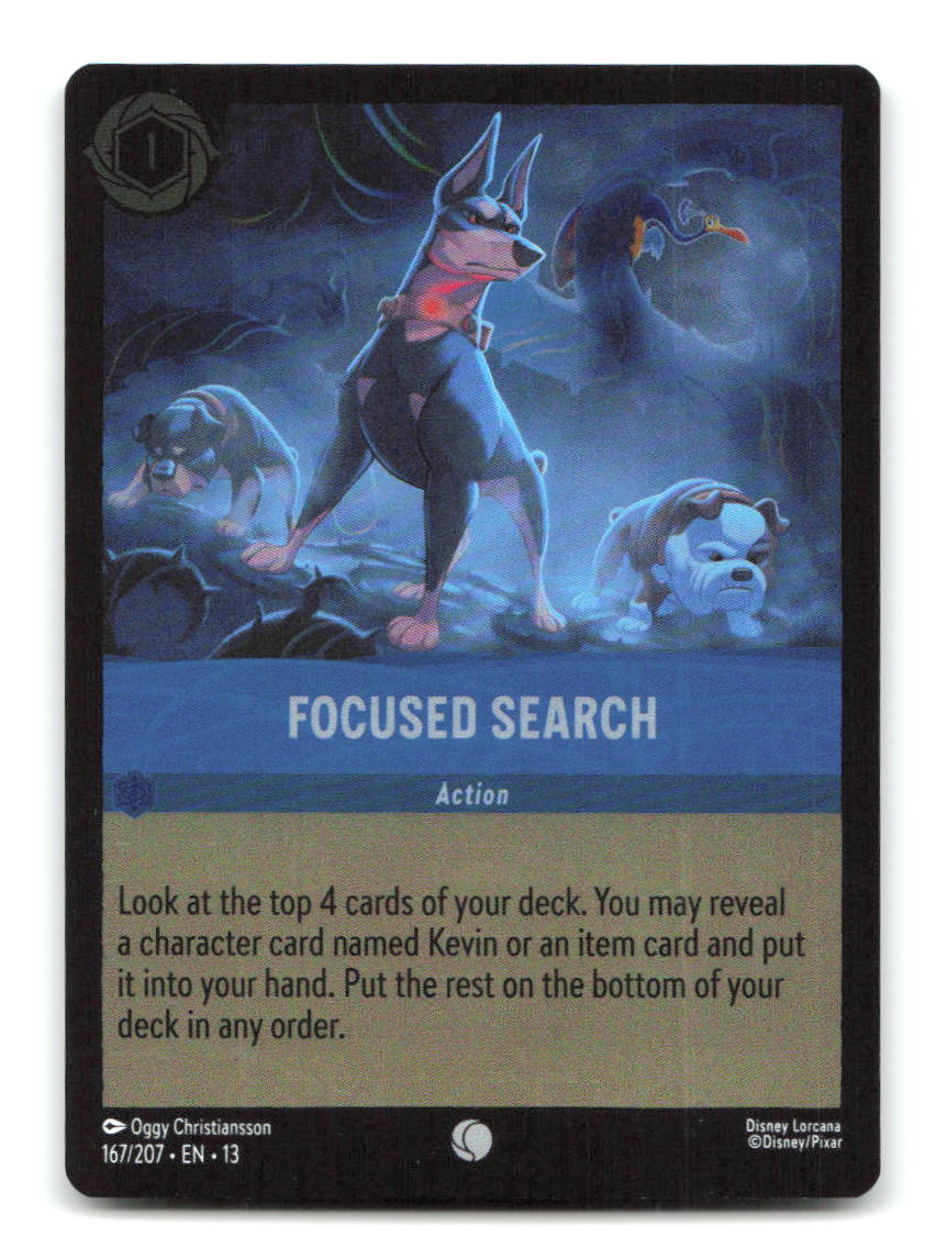 Focused Search 167/204 13 Lorcana Cold Foil NM
