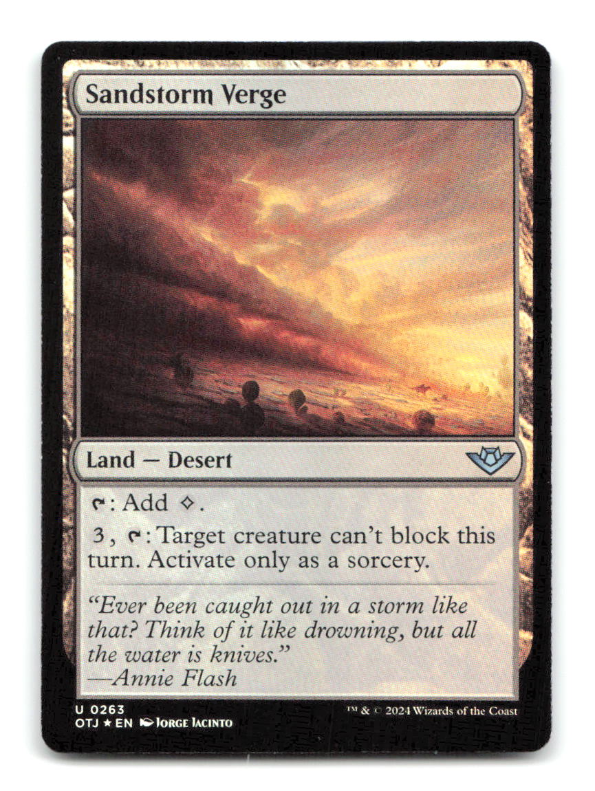 Sandstorm Verge 263 OTJ Magic: The Gathering Foil NM