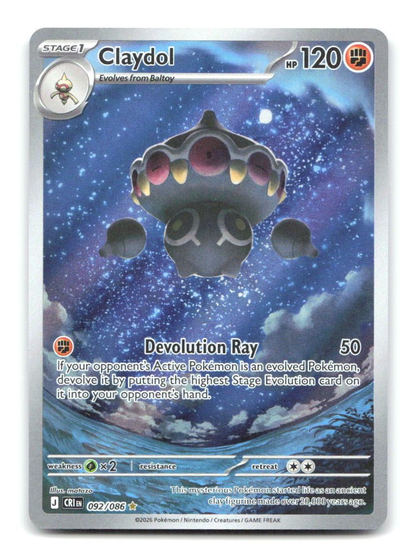 Claydol 092/086 ME04 Pokemon Holo NM