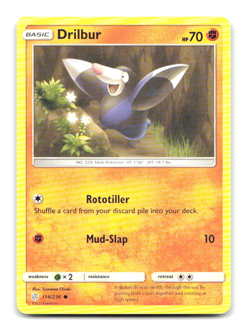 Drilbur 114/236 Common Cosmic Eclipse Pokemon Near Mint