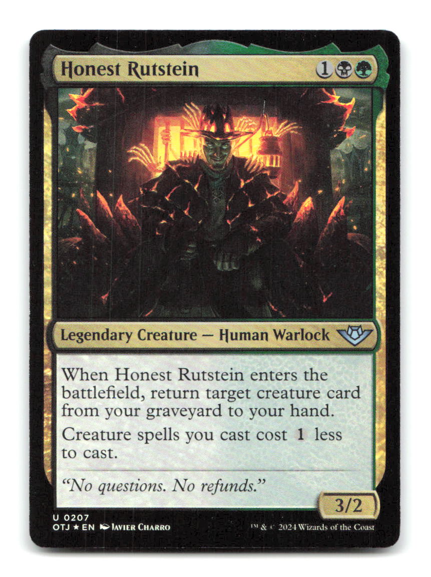 Honest Rutstein 207 OTJ Magic: The Gathering Foil NM
