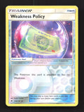 Weakness Policy 126/147 Uncommon Burning Shadows Pokemon Reverse Holo LP