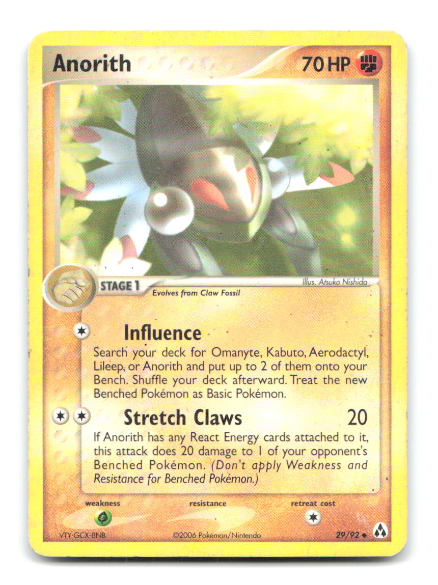 Anorith 29/92 Uncommon Legend Maker Pokemon Heavily Played