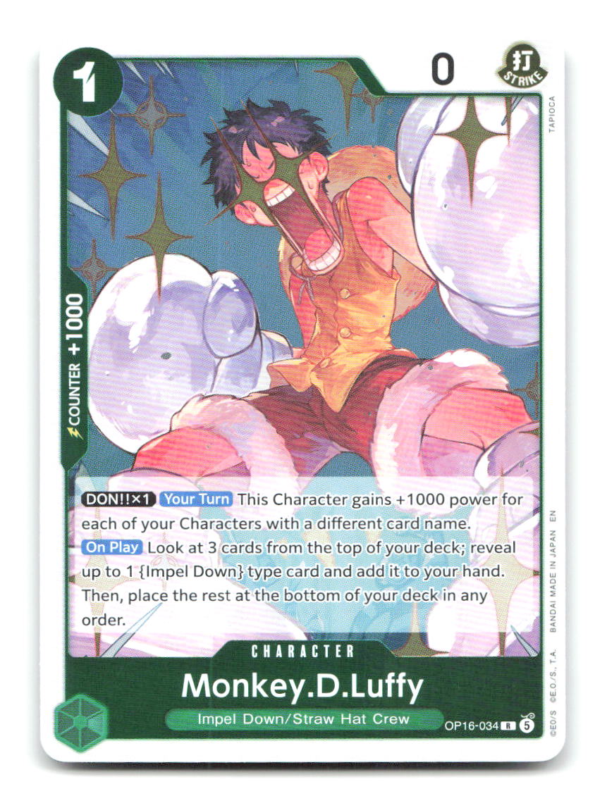 Monkey.D.Luffy (034) OP16-034 OP16 One Piece Foil NM