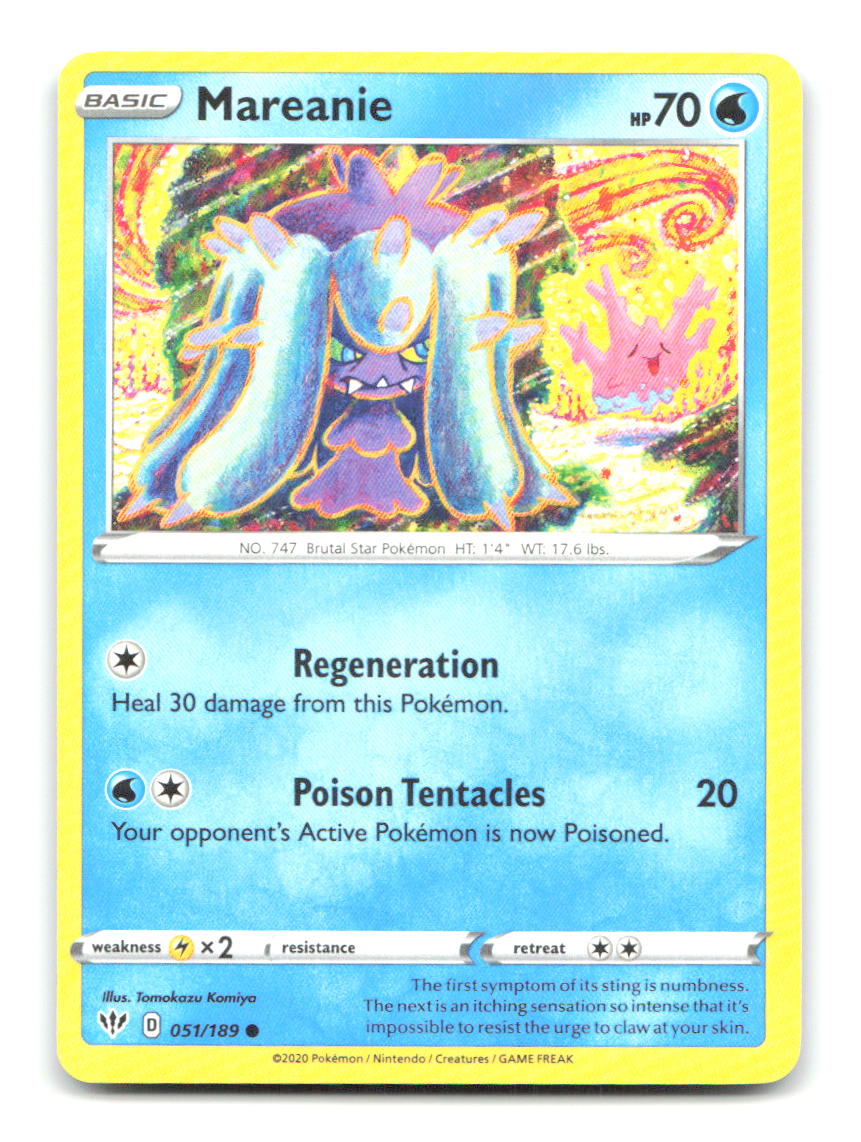Mareanie 051/189 C Darkness Ablaze Pokemon NM