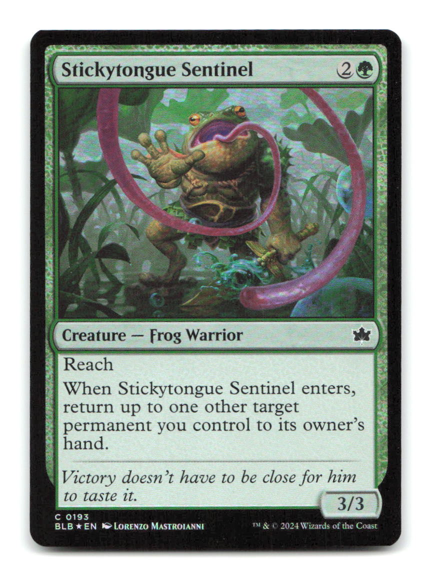 Stickytongue Sentinel 193 BLB Magic: The Gathering Foil NM