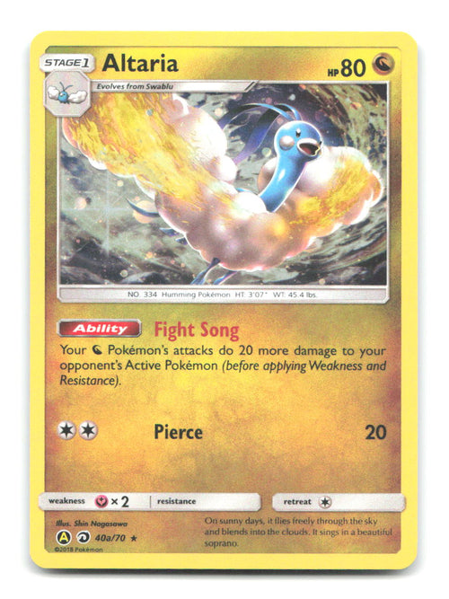 Altaria 40A/070 Holo Promo Alternate Art Promos Pokemon Moderately Played