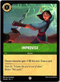 Improvise 99/204 Common Rise of the Floodborn Lorcana Near Mint