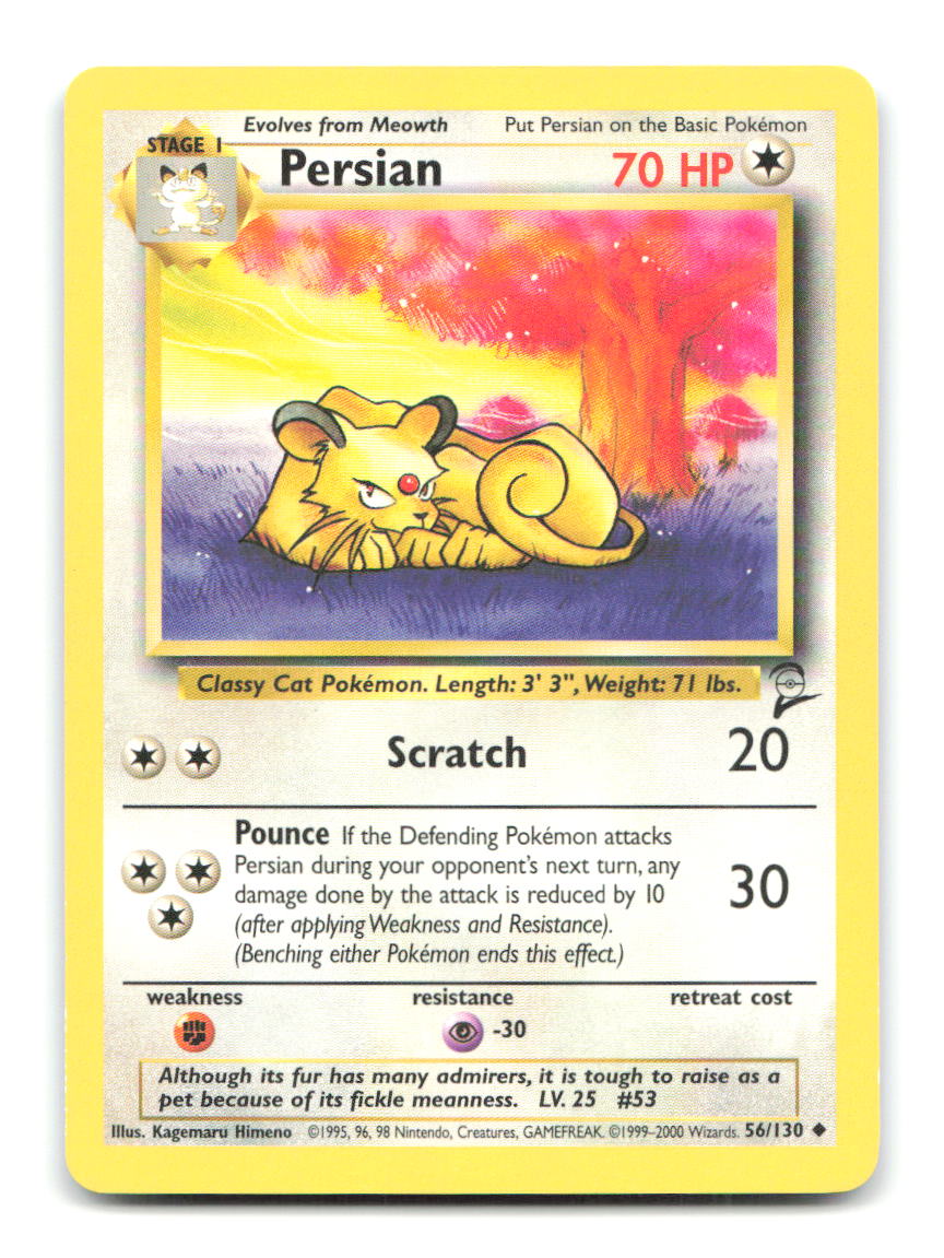 Persian 56/130 B2 Pokemon HP