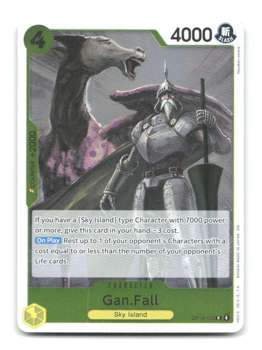 Gan.Fall OP15-102 EB04 One Piece Foil NM