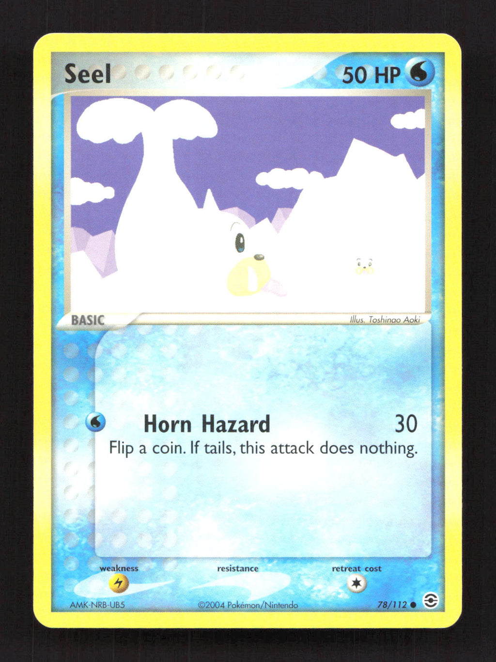 Seel 78/112 Common FireRed & LeafGreen Pokemon Moderately Played