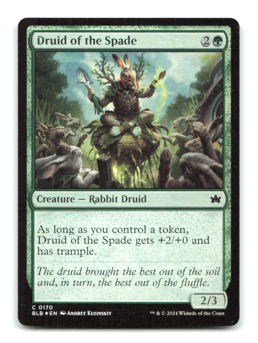 Druid of the Spade 170 BLB Magic: The Gathering Foil NM
