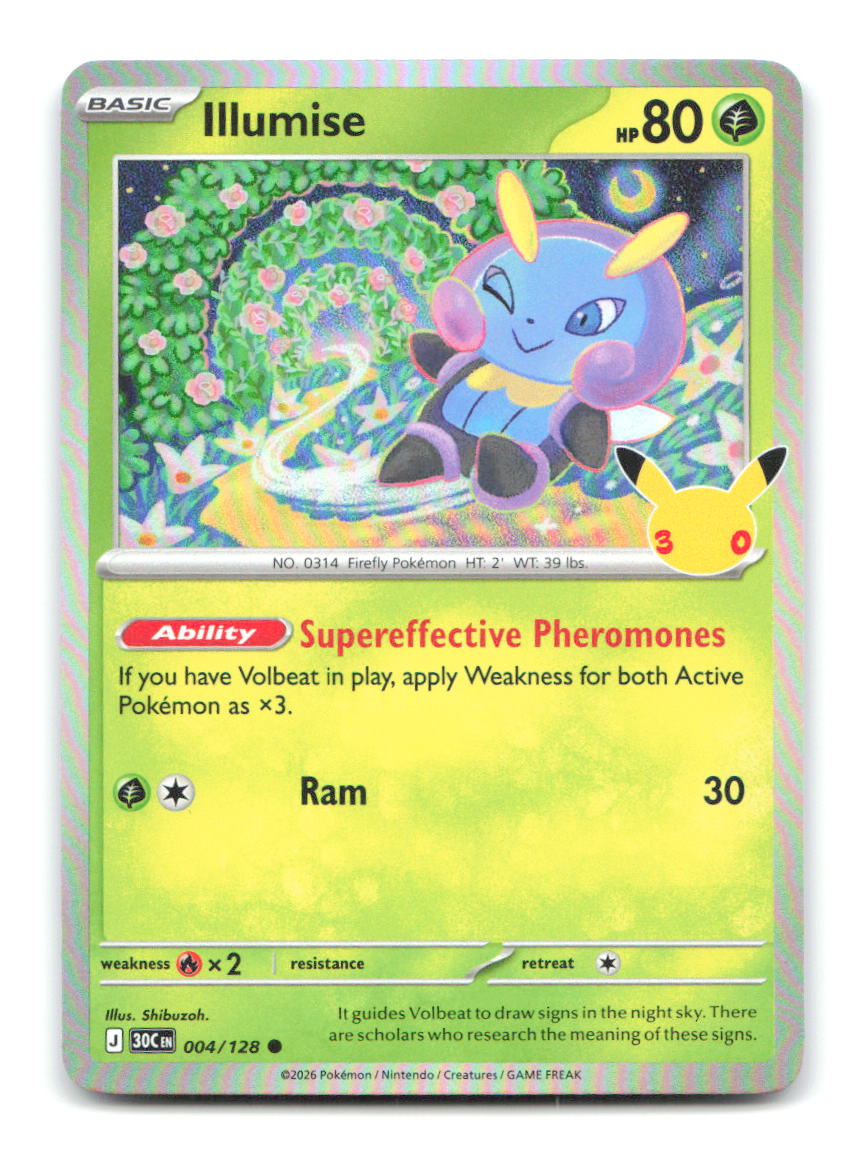 Illumise 004/128 30C Pokemon Holo NM