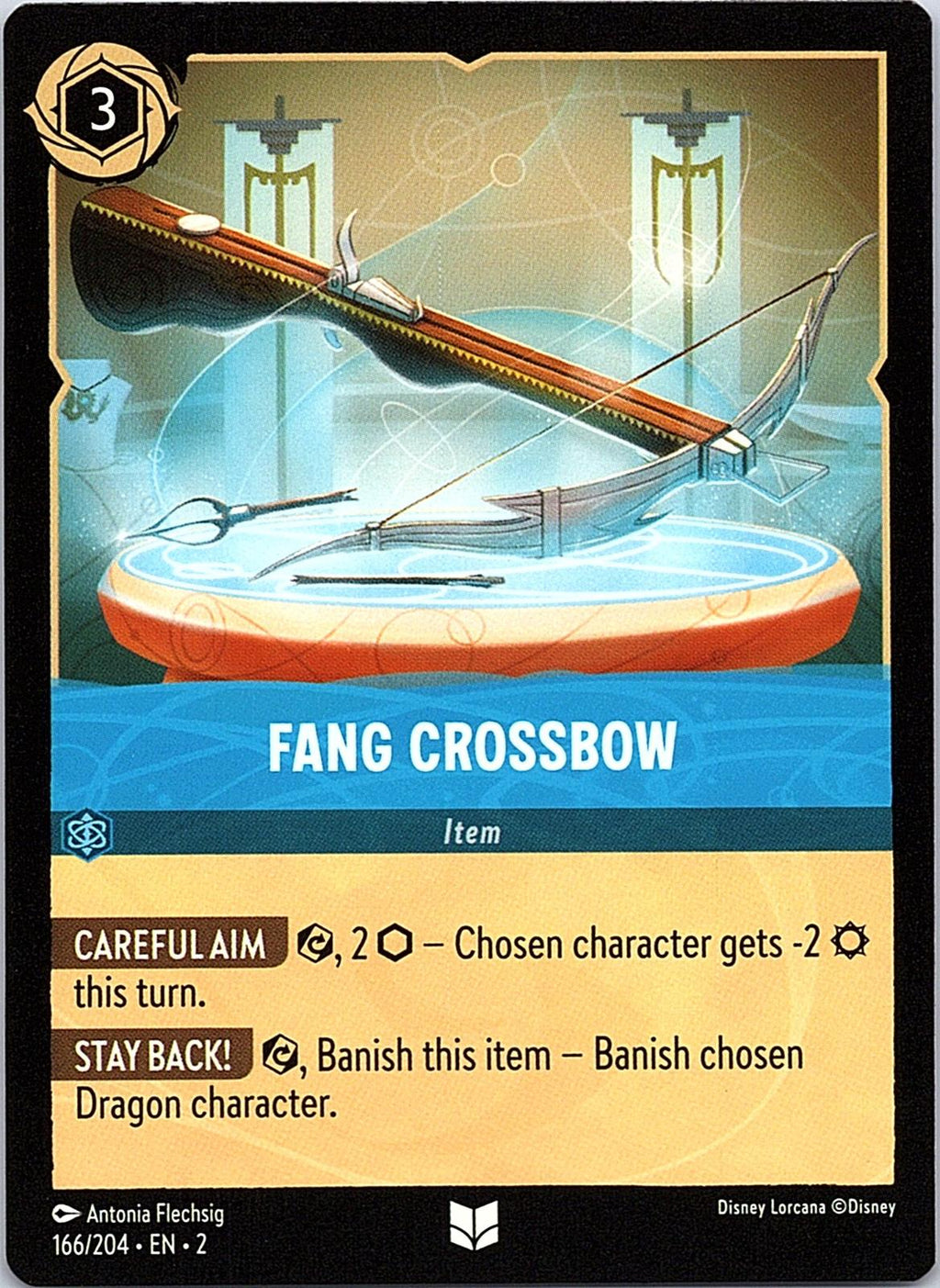 Fang Crossbow 166/204 Uncommon Rise of the Floodborn Lorcana Near Mint