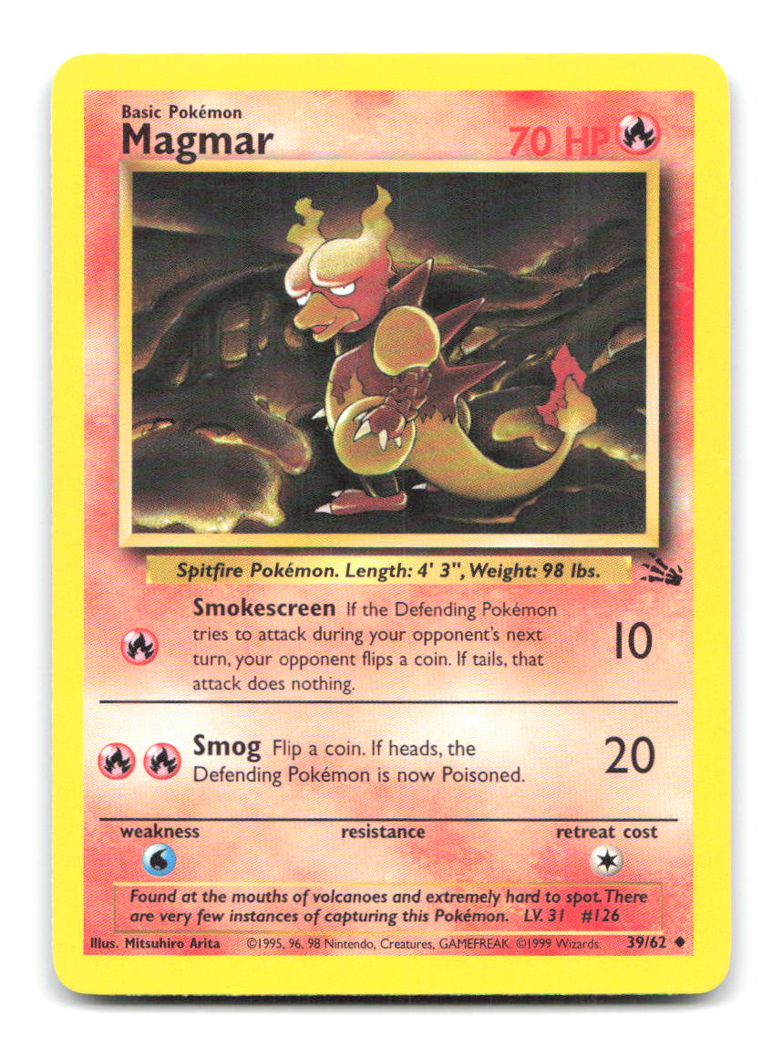 Magmar 39/62 FO Pokemon Unlimited HP