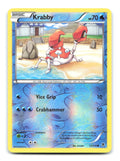 Krabby 13/119 Common Phantom Forces Pokemon Reverse Holo Moderately Played