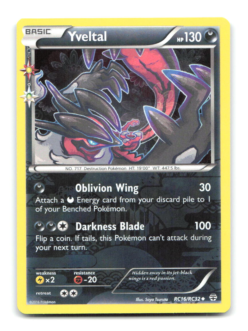 Yveltal RC16/RC32 GEN Pokemon Holo LP