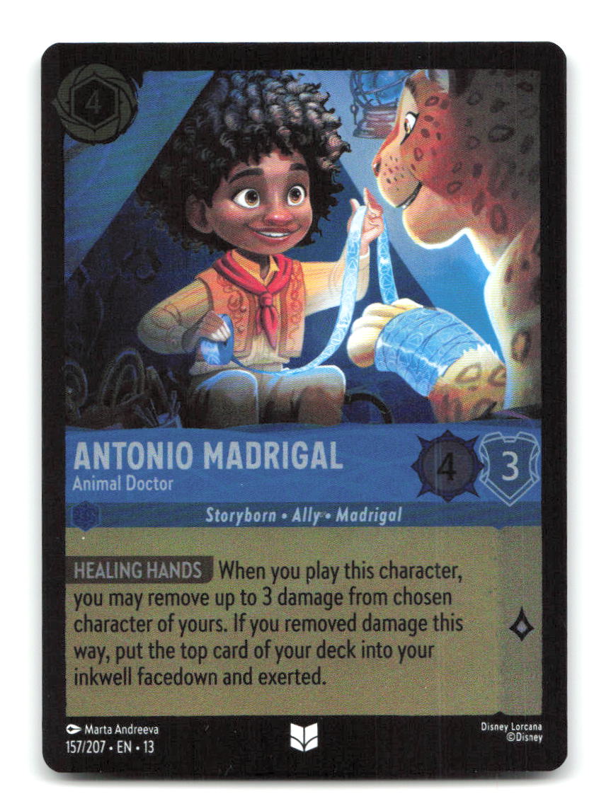 Antonio Madrigal - Animal Doctor 157/204 13 Lorcana Cold Foil NM