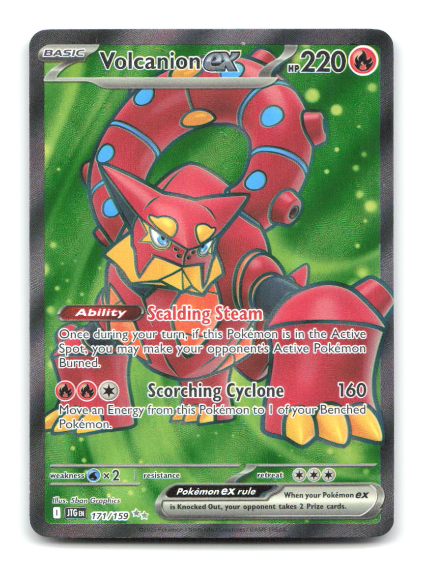 Volcanion ex 171/159 JTG Pokemon Holo NM