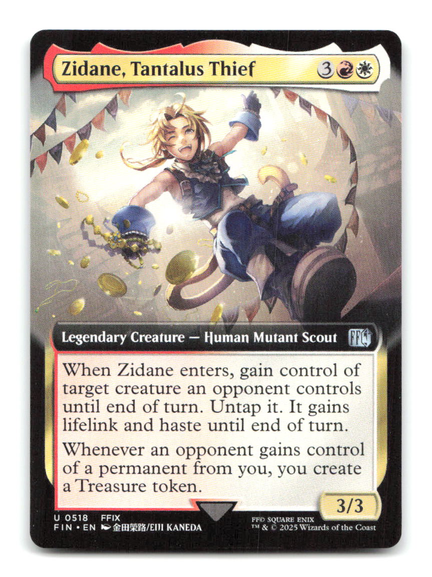 Zidane, Tantalus Thief (Extended Art) 518 FIN Magic: The Gathering NM