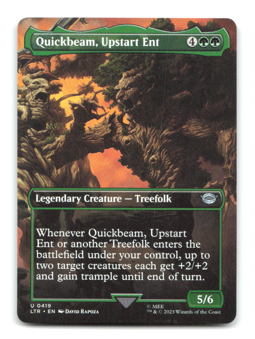 Quickbeam, Upstart Ent (Borderless) 419 LTR Magic: The Gathering NM