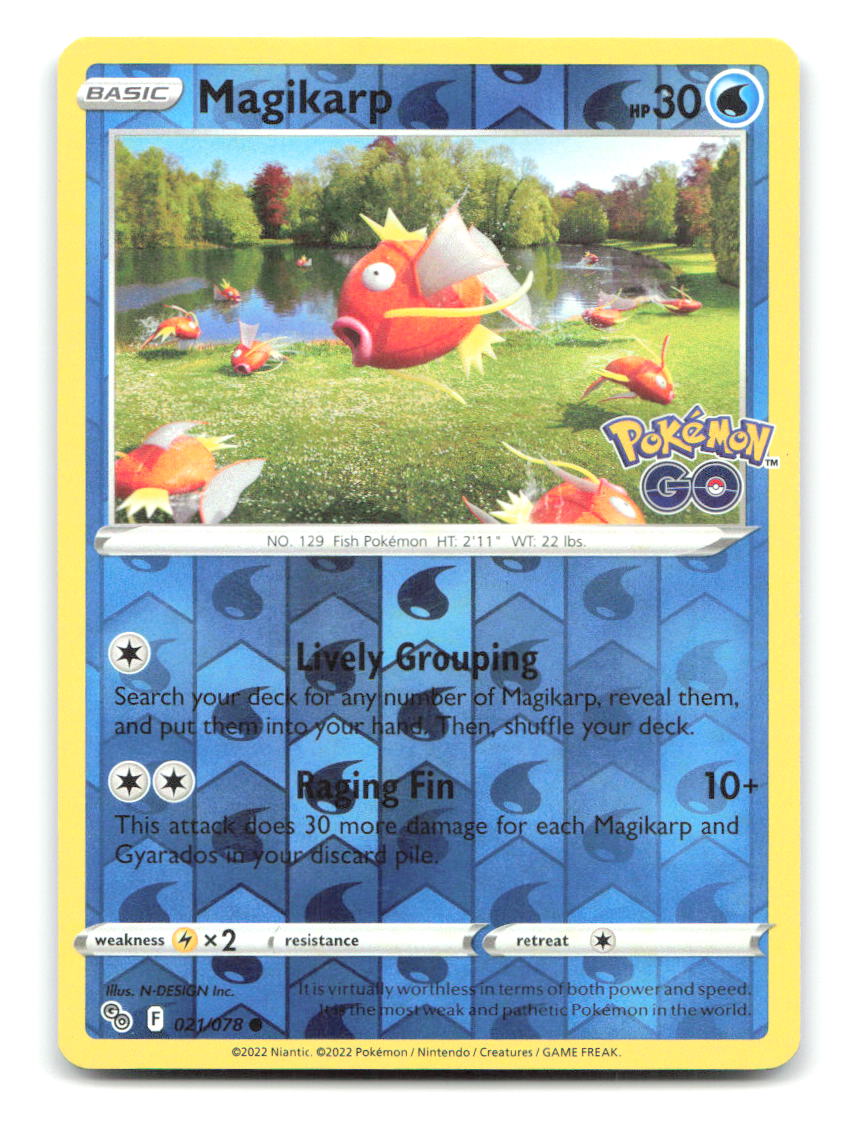 Magikarp 021/078 PGO Pokemon Reverse Holo MP