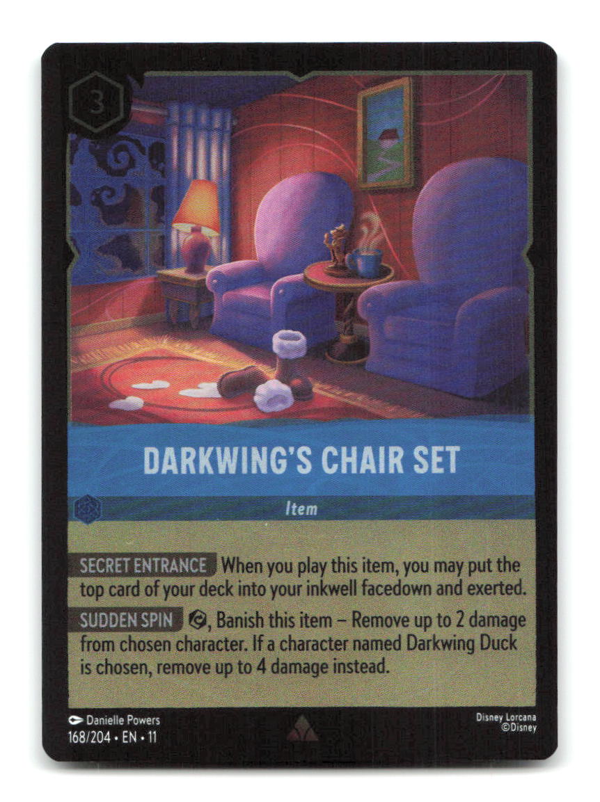 Darkwing's Chair Set 168/204 11 Lorcana Cold Foil NM