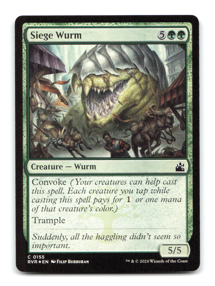 Siege Wurm 155 RVR Magic: The Gathering Foil NM