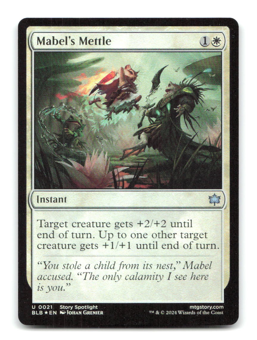 Mabel's Mettle 21 BLB Magic: The Gathering Foil NM