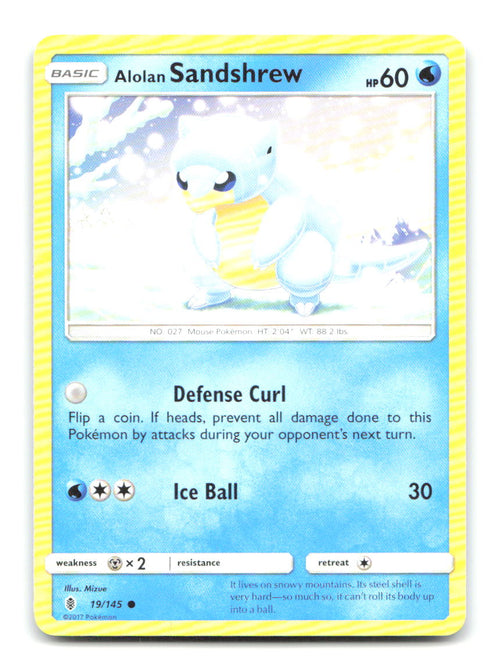 Alolan Sandshrew 19/145 SM02 Pokemon LP